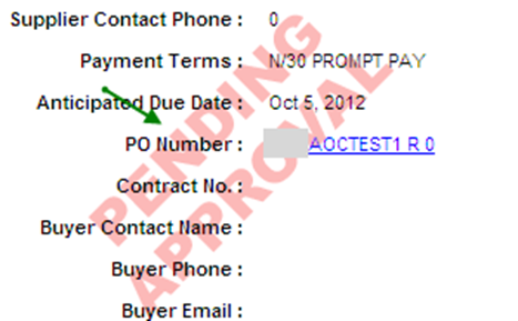 Review of the invoice and payment status