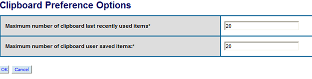 Clipboard Preference Options Page