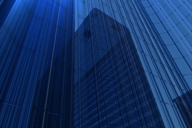 Blue building